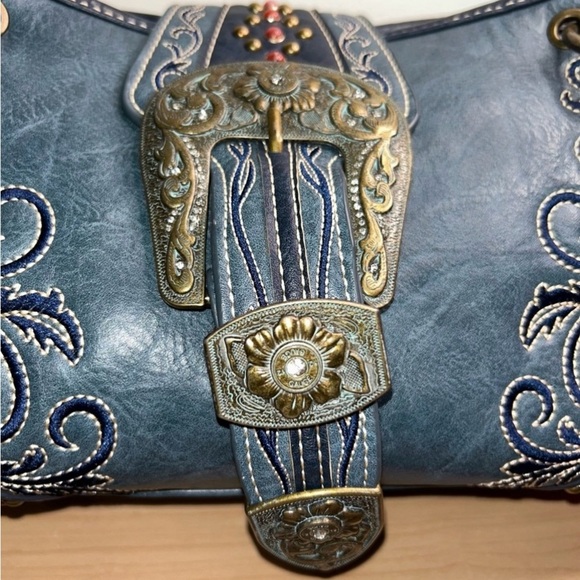 Montana West Blue Conceal Carry Purse, NWOT - Picture 2 of 16